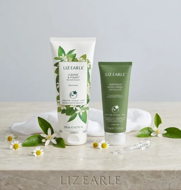 LIZ EARLE Hydration Boosting Daily Essential Cleanse &polish 200ml ,super skin moistruser75ml